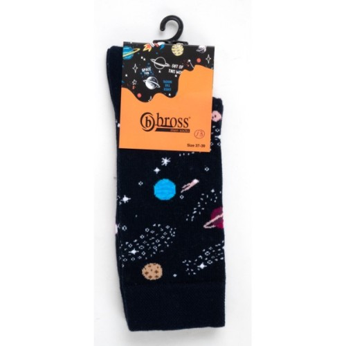 Шкарпетки дитячі Bross із зірками (1976-13B-darkblue)