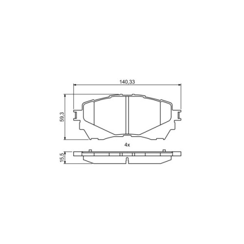 Гальмівні колодки Bosch 0986494793