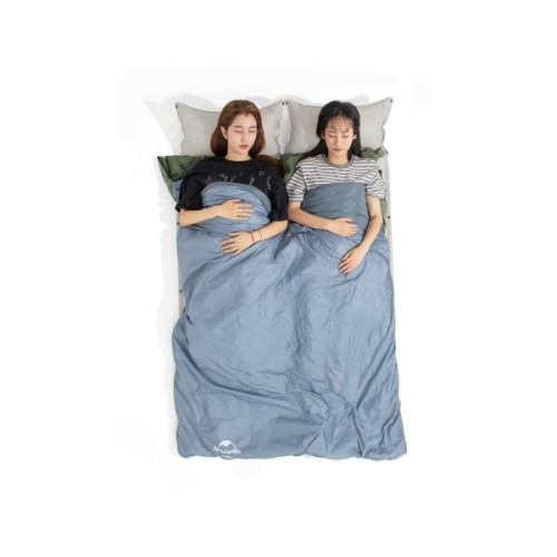 Спальний мішок Naturehike надлегкий Ultralight LW180 NH21MSD09 правий (15°C) p-p XL сіро-синій (6927595777978-R)