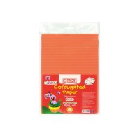 Кольоровий картон Maxi A4 Гофрокартон неоновий 21х29,7 см червоний (MX61902)