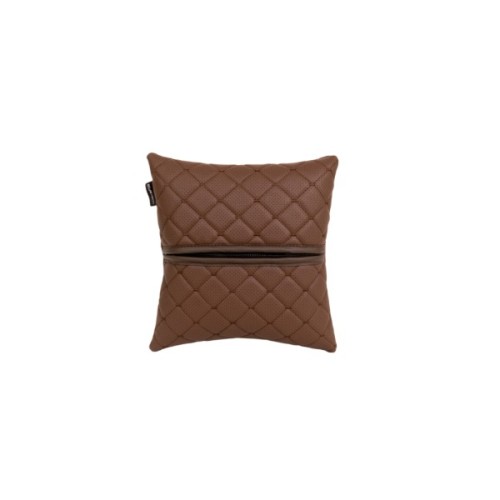 Подушка EVAtech ECO 30x30 см коричнева з коричневою ниткою (SPSCSZZ)
