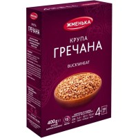 Крупа Жменька Гречана несмажена в пакетиках для варки 4х100 г (4820038700347)