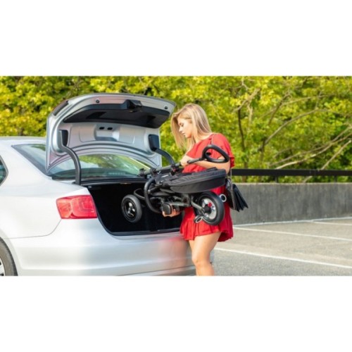 Дитячий велосипед QPlay Rito Rubber Grey складаний триколісний (S380-10GreyRubber)