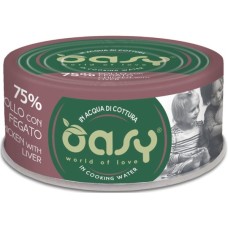 Консерви для котів OASY Wet More Love з куркою та печінкою 70 г (8053017344744)