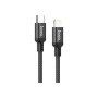Дата кабель USB-C to Lightning 2.0m 3A 20W nylon X14 black HOCO (6931474752208)