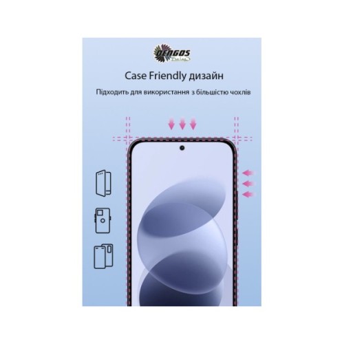Скло захисне Dengos Full Glue Xiaomi Redmi Note 17 Black (TGFG-457)