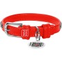 Нашийник для тварин WAUDOG Glamour з QR-паспортом "Стрази" XS Ш 9 мм червоний (33063)