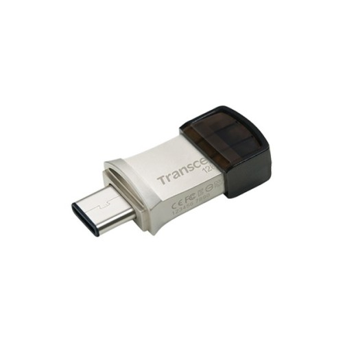 USB флеш накопичувач Transcend 128GB JetFlash 890 Silver USB 3.1/Type-C (TS128GJF890S)