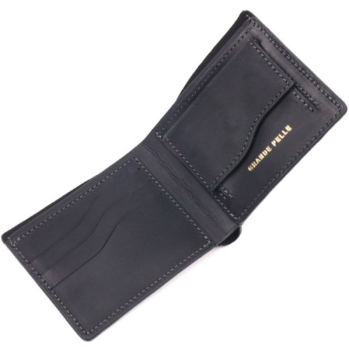 Портмоне Grande Pelle Шкіряне портмоне Слава ЗСУ Чорне (16734)