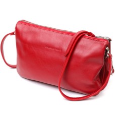 Сумка Grande Pelle З натуральної шкіри Червона (11670)
