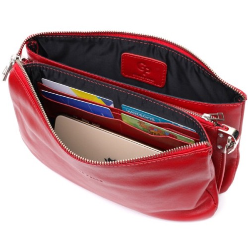 Сумка Grande Pelle З натуральної шкіри Червона (11670)