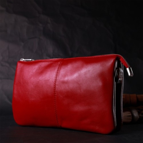 Сумка Grande Pelle З натуральної шкіри Червона (11670)
