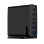 Зарядний пристрій Gembird 4xUSB-C PD25W + 2xUSB QC3.0 18W black (TA-UC-2A4C-PD75-01-BK)