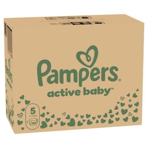 Підгузки Pampers Active Baby Junior Розмір 5 (11-16 кг) 150 шт. (8001090910981)