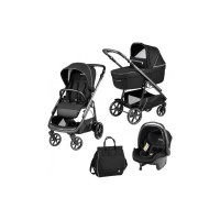 Коляска Peg-Perego 3 в 1 Veloce Black Shine Lounge (PACK-VEL31LG000005)