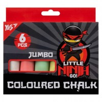 Крейда Yes кольорова Ninja 6 шт JUMBO (400497)