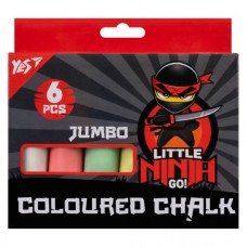 Крейда Yes кольорова Ninja 6 шт JUMBO (400497)