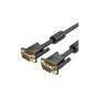 Кабель мультимедійний VGA M to VGA M 1.0m ferrite black Vention (DAEBF)