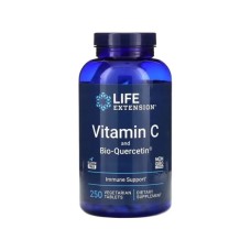 Вітамінно-мінеральний комплекс Life Extension Вітамін С та біо-Кверцетин, Vitamin C and Bio-Quercetin, 250 вегетаріа (LEX-22272)
