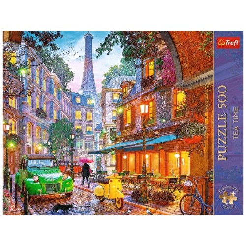 Пазл Trefl Premium Plus Tea Time: Кафе на розі у Парижі 500 елементів (5900511376142)