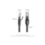 Патч-корд 5м, UTP cat 6 RJ-45 black Vention (IBEBJ)