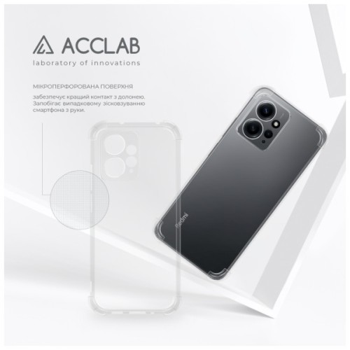 Чохол до мобільного телефона ACCLAB ShockProof Xiaomi Redmi Note 12 4G Transparent (1283126576423)