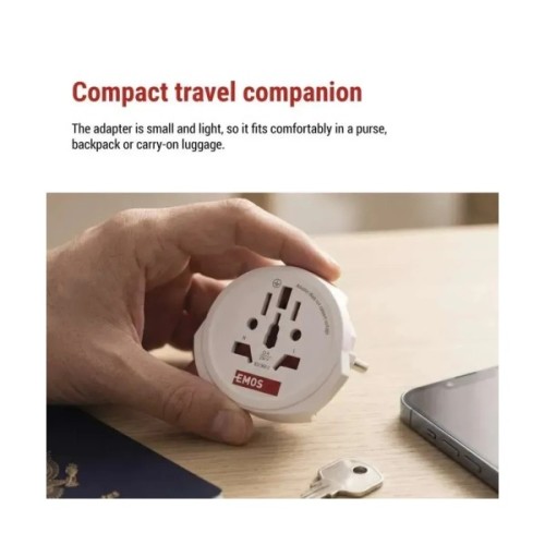 Перехідник US/UK/AU/CN/JP to EU EMOS (P0055E)