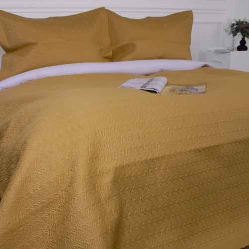 Покривало MirSon набір Imperial Gold Line покривало 150х210 см + наволочки 50х70 см х 2 шт (2200007177868)