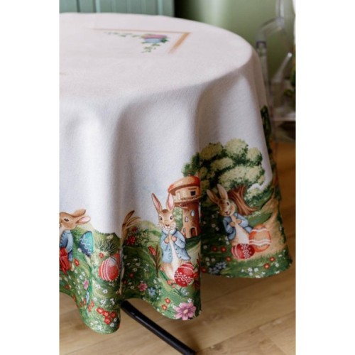 Скатертина Прованс гобеленова Галявина D-136 см (034135)