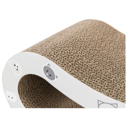 Дряпка (кігтеточка) для котів Trixie «Mimi» картонна з м'ятою 48×16×22 см (сіра) (4011905480022)