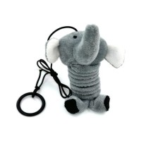 Іграшка для котів Hippie Pet Слоник з мотузкою 14 см (HIPCT2304005-2)