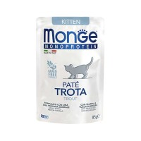 Паштет для котів Monge Cat Monoprotein Kitten форель 85 г (8009470013727)
