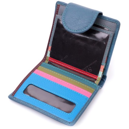 Портмоне ST Leather Бірюзове (19457)