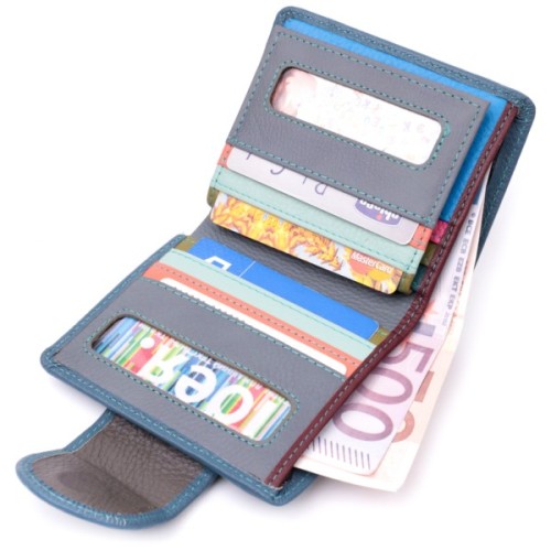 Портмоне ST Leather Бірюзове (19457)