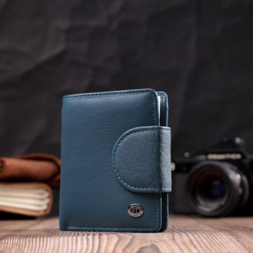 Портмоне ST Leather Бірюзове (19457)