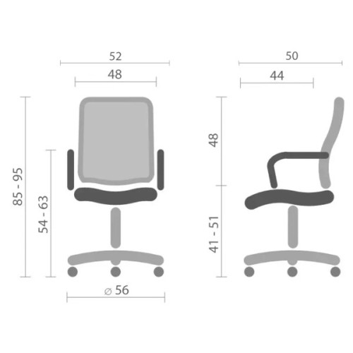 Офісне крісло Special4You Dominic black (E7207)
