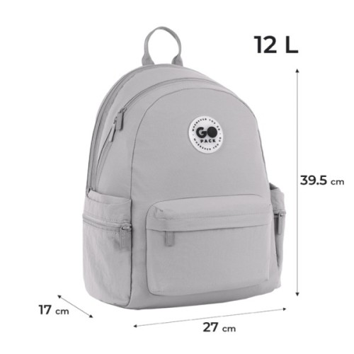 Рюкзак шкільний GoPack Education Teens 2510M сірий (GO26-2510M-2)