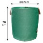 Сумка для інструмента Verto садова, 270л, Ø69см, 76см, поліпропілен 150г/м², зелений (15G541)