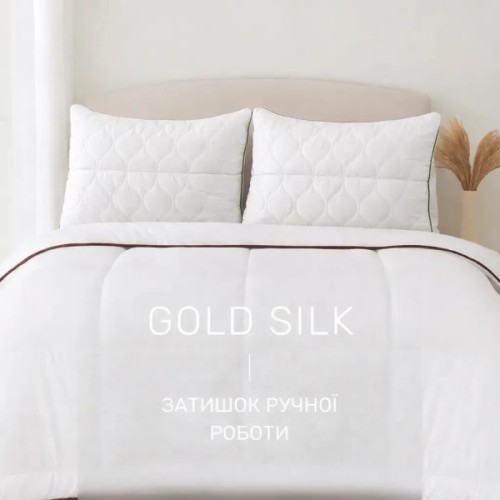 Ковдра MirSon Набір 9553 Gold Silk Ковдра зимова Євро 200х220 Wool + Дві подушки 50х70 (2200010806298)