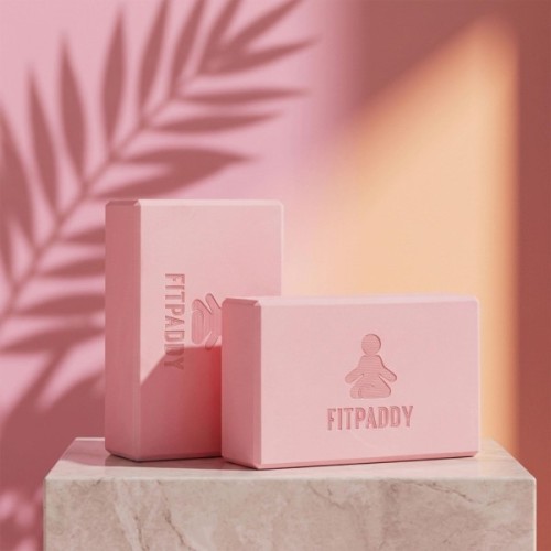 Блок для йоги Fitpaddy 2шт Рожеві (BLOCK01PK)