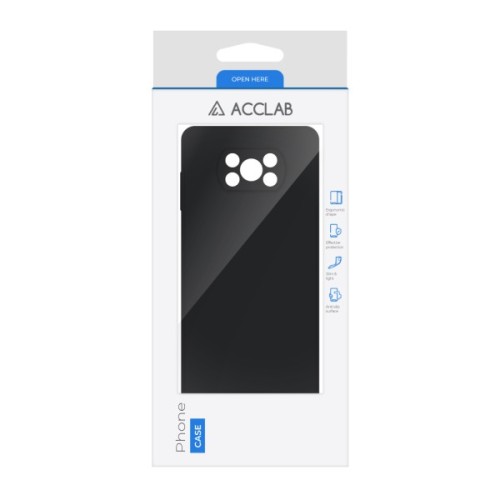 Чохол до мобільного телефона ACCLAB SoftShell Poco X3 Pro Black (1283126587139)