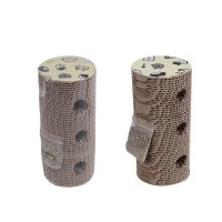 Дряпка (кігтеточка) для котів Eastland Колода з трьома отворами 9x20 cм (6970115703193)