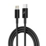 Дата кабель USB-C to Lightning 1.0m 12W CL-03B Black Grand-X (CL-03B)