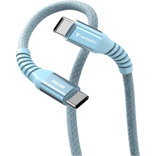 Дата кабель USB-C to USB-C 1.2m Magnetic 60W blue Verbatim (31852)