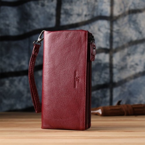 Гаманець ST Leather Шкіряний Бордовий (23108)