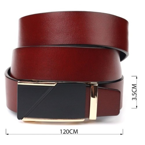 Ремінь Vintage Двосторонній із натуральної шкіри Коричневий (21479)