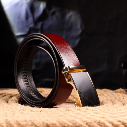 Ремінь Vintage Двосторонній із натуральної шкіри Коричневий (21479)