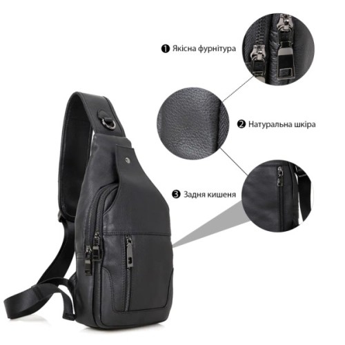 Сумка Vintage Чорна (14414)