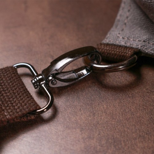 Сумка Vintage Чоловіча через плече Сіра (20388)