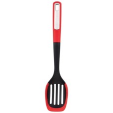 Ложка кухарська Bergner Mars з прорізами, 34 см (BG-38871-RD)